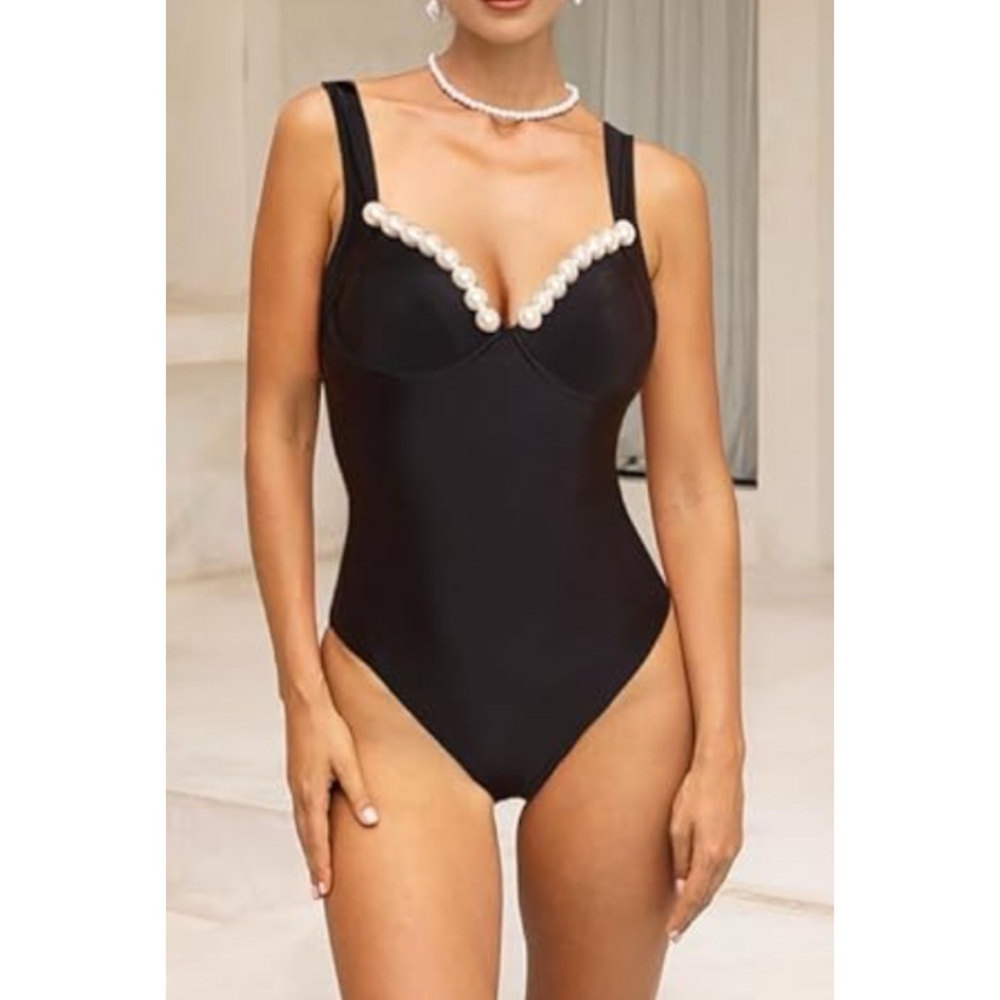 ❗️FINAL❗️ FLAXMAKER Pearl Push Up Swimsuit NWOT 🔴